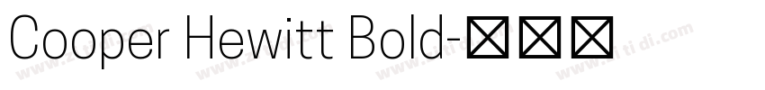 Cooper Hewitt Bold字体转换